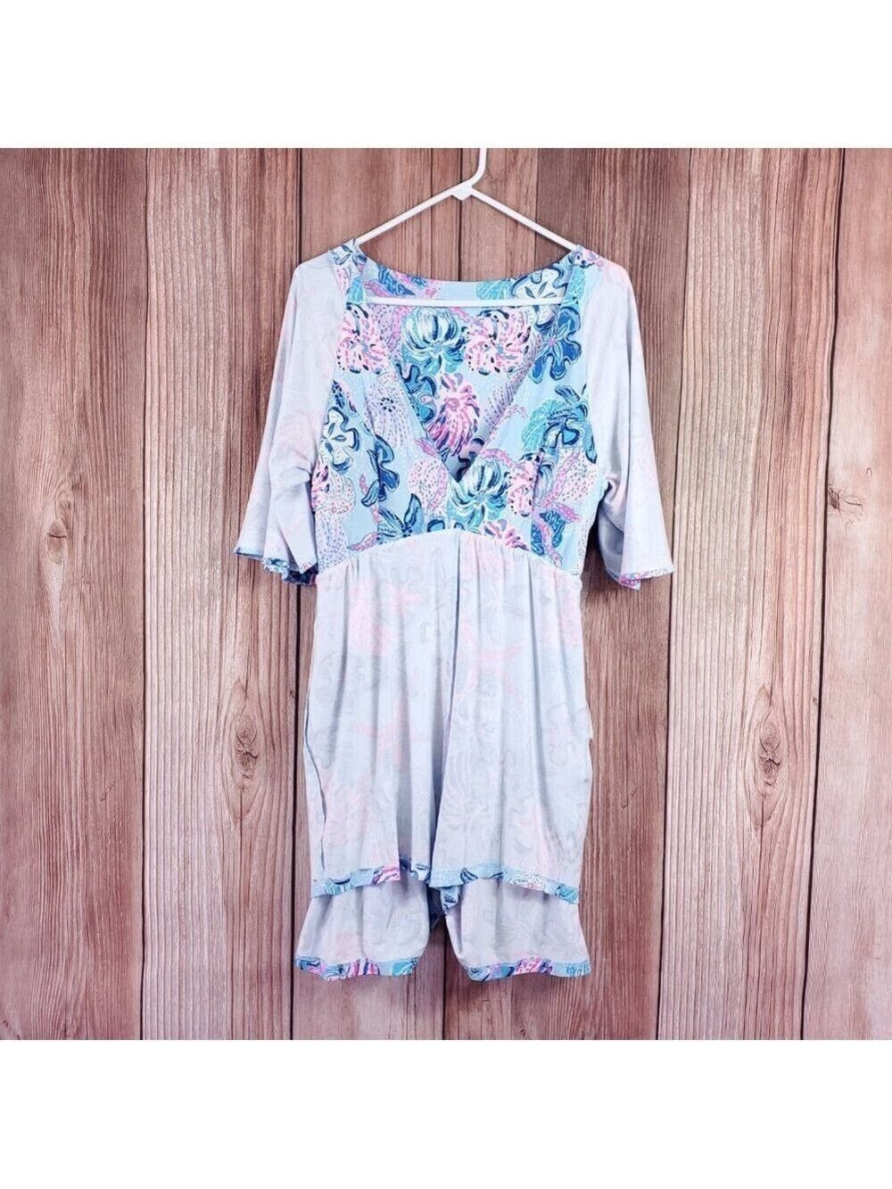 NWT Lilly Pulitzer Minka Skirted Romper Bahamas Beachcomber Womens XL 013470 - Picture 7 of 15